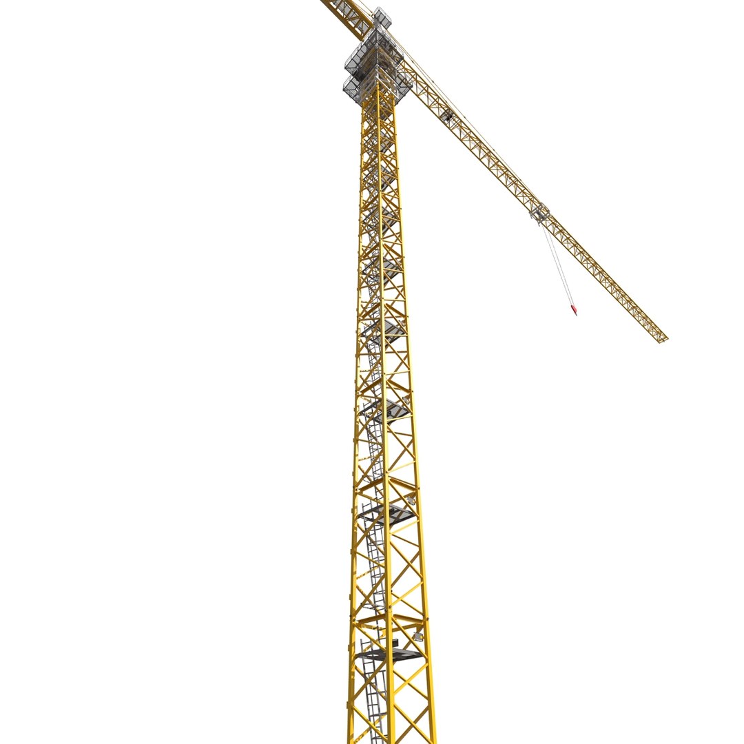 3d Tower Crane Liebherr Modeled Model