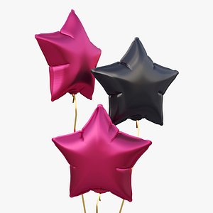 3D model balloon star
