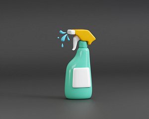 Cleaning Spray bottle 3d model model