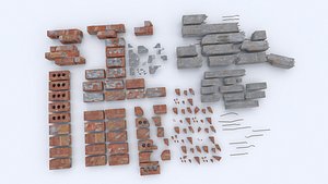 Bricks and rubble