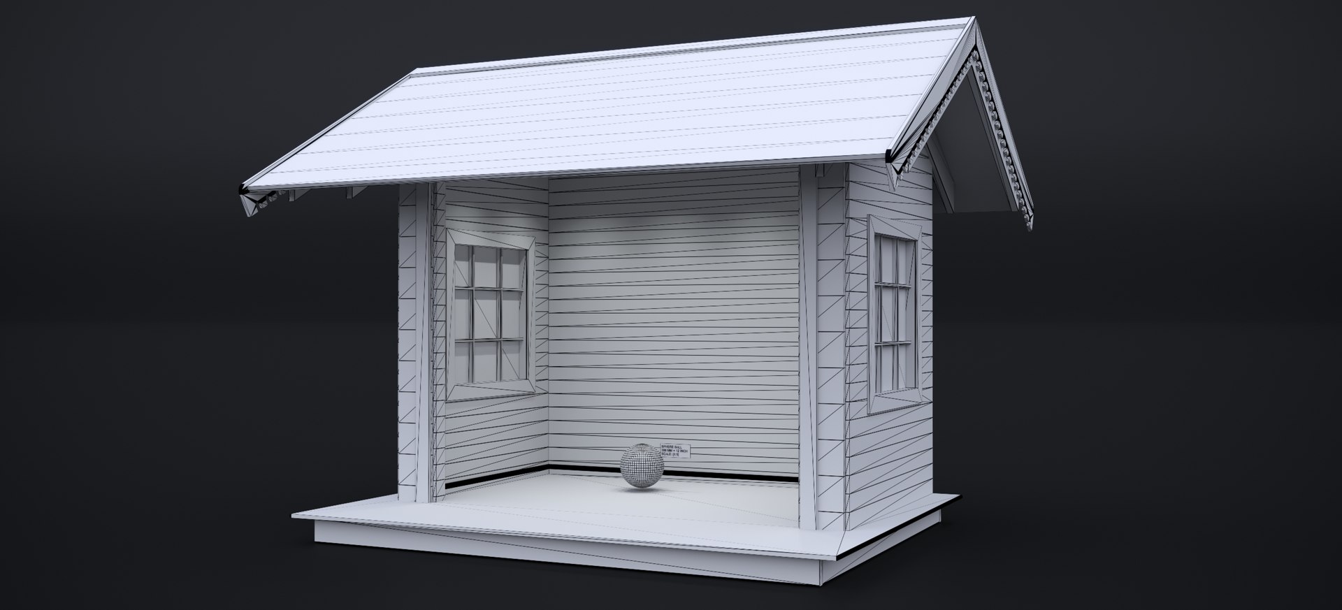 3D EUROPEAN COMMERCIAL WOODEN BUILDING STALL 2024 FBX Model ...