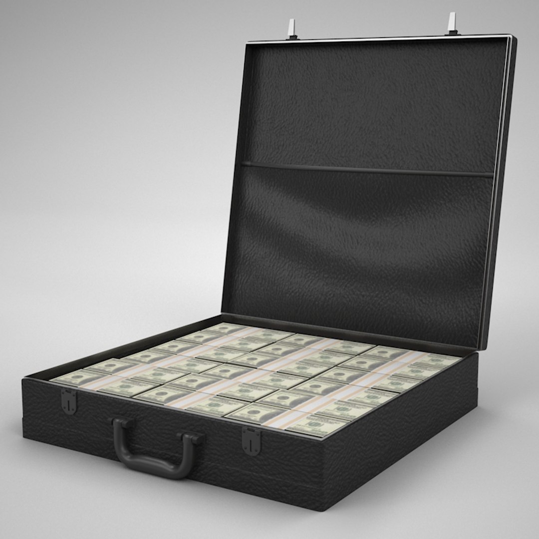 3d Model Briefcase Money