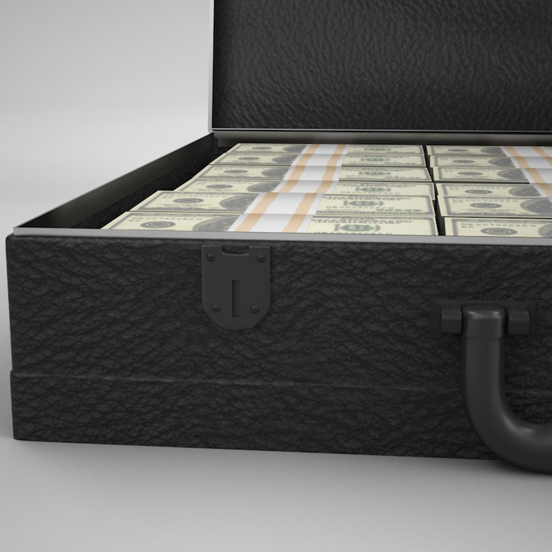 3d Model Briefcase Money