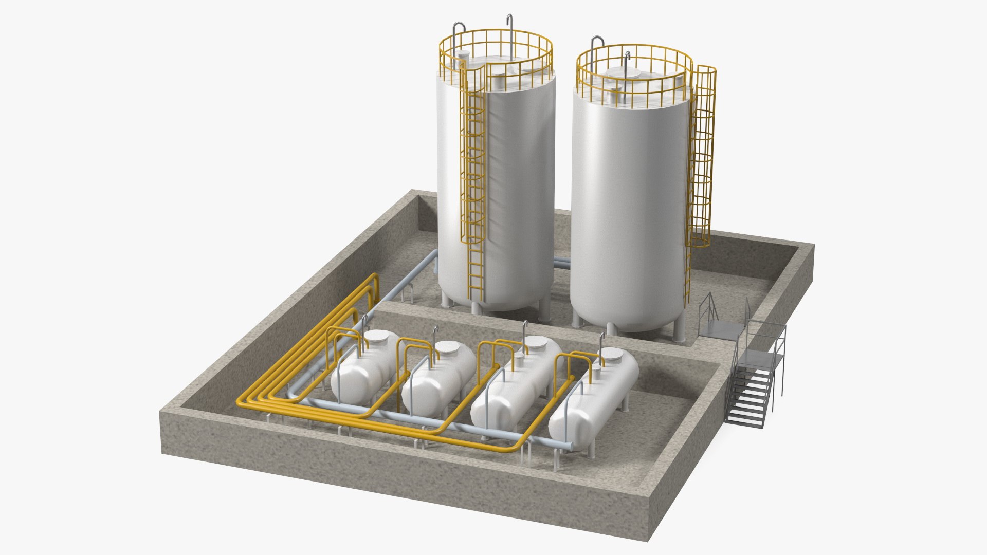 Factory Petrol 3D model preview