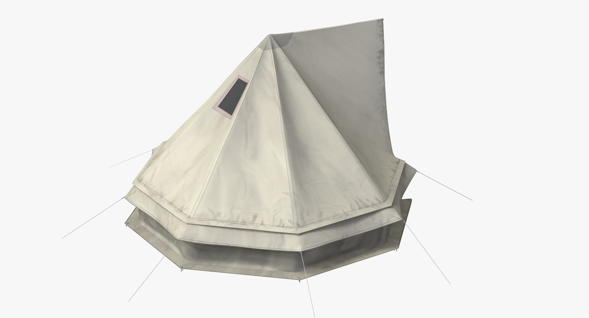 3D Octagon Camping Tent - TurboSquid 1415646