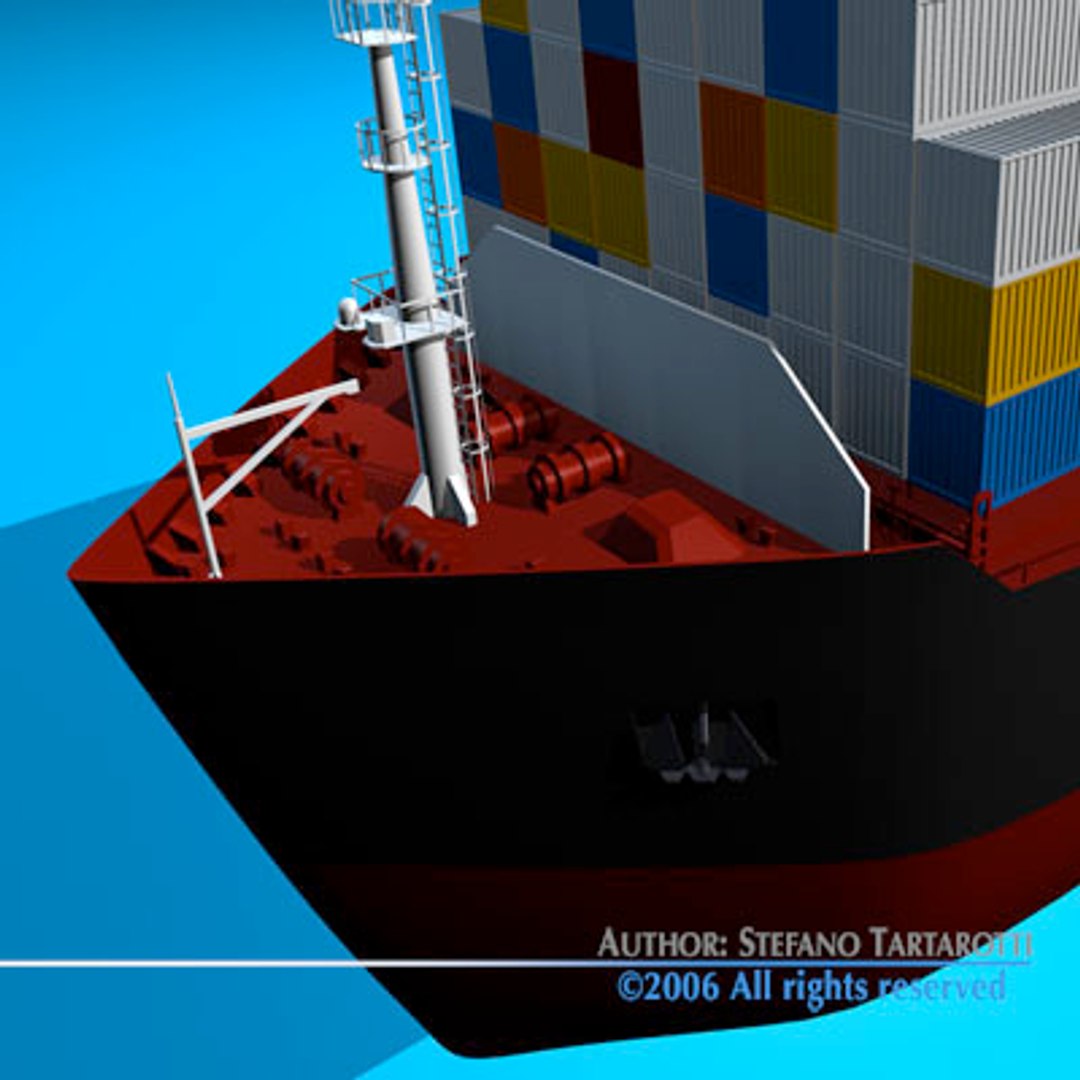Container Ship 3d Model