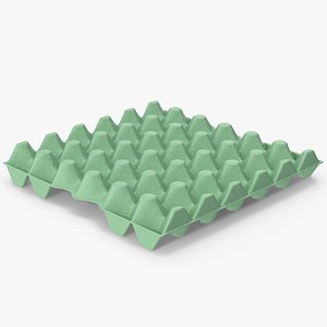 Green Egg Tray 3D model
