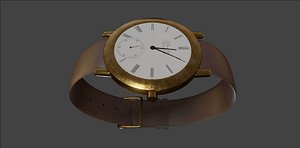 vintage wristwatch leather model