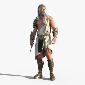 Zeus - King Of Gods Rigged Low-poly 3D model