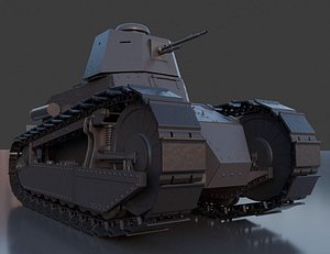 3D Renault FT17 model