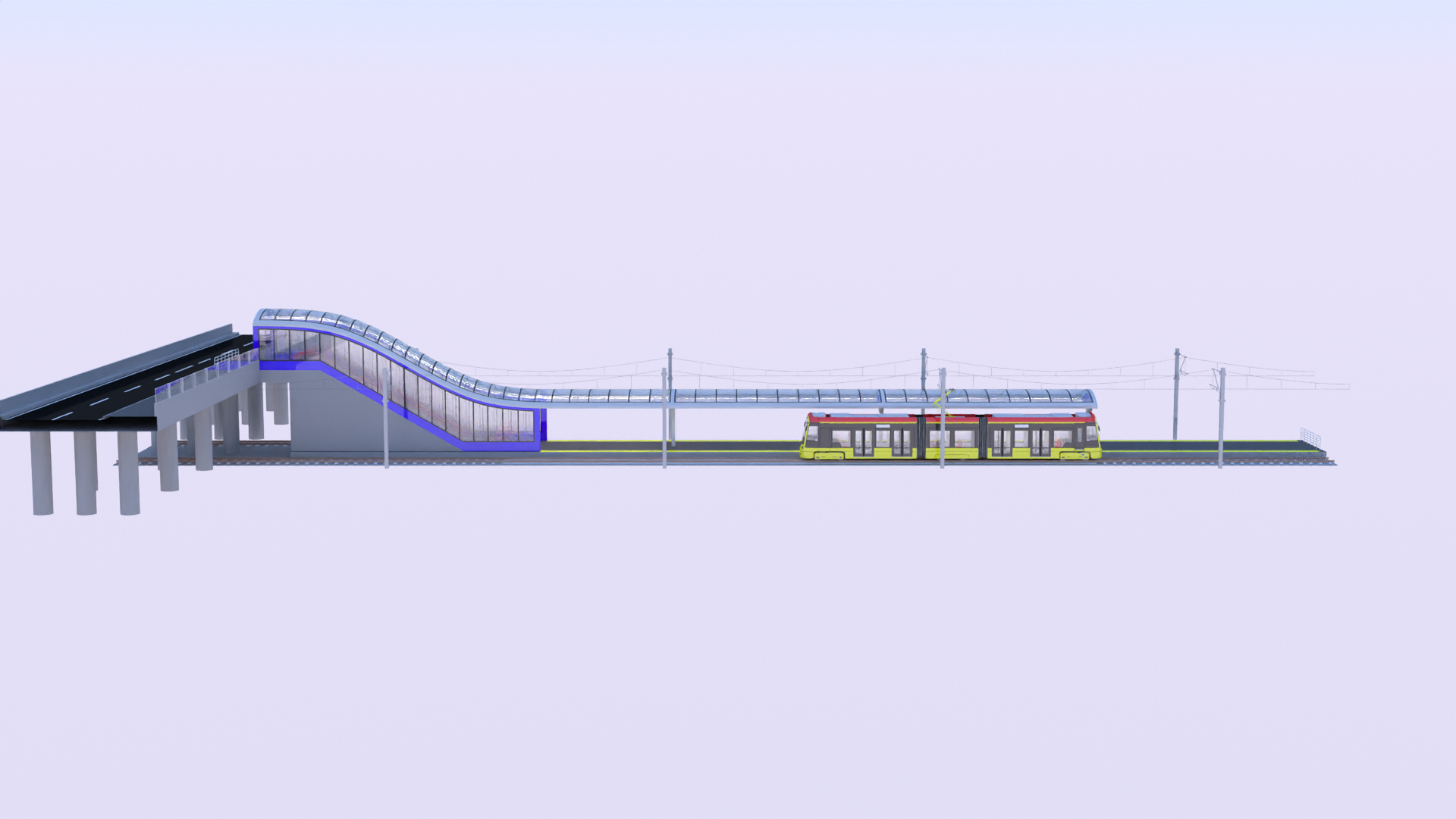 3D Warsaw Tram Stops II - TurboSquid 2314446