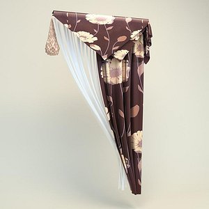 3d model curtain