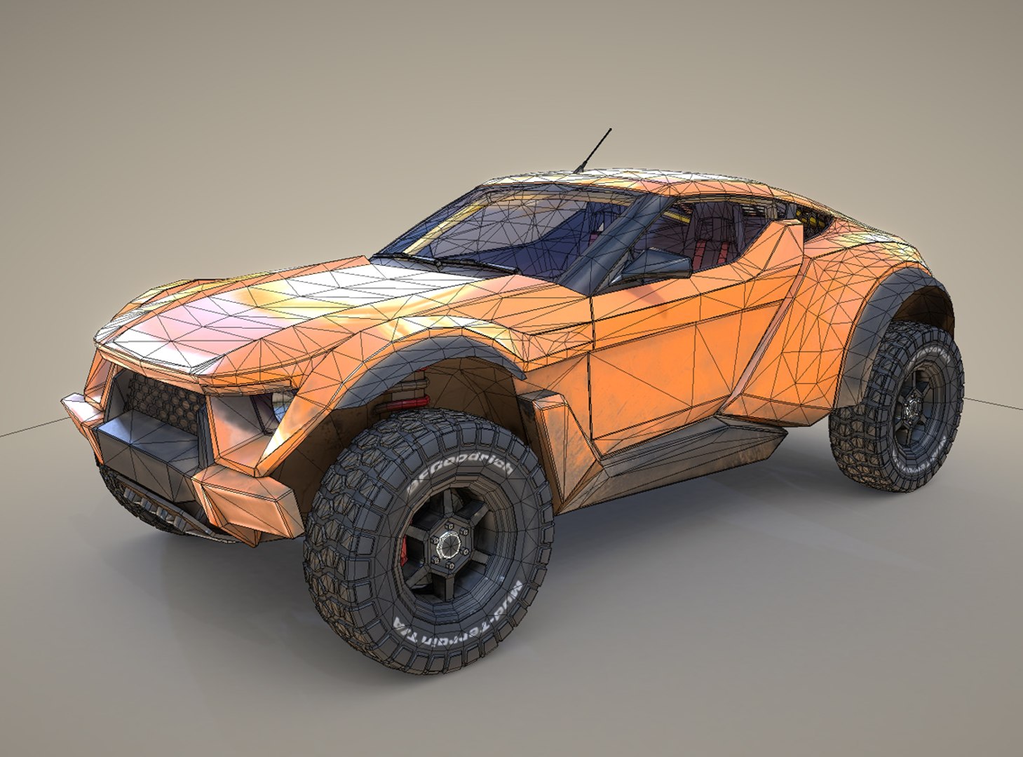 3d Model Zarooq Sand Racer