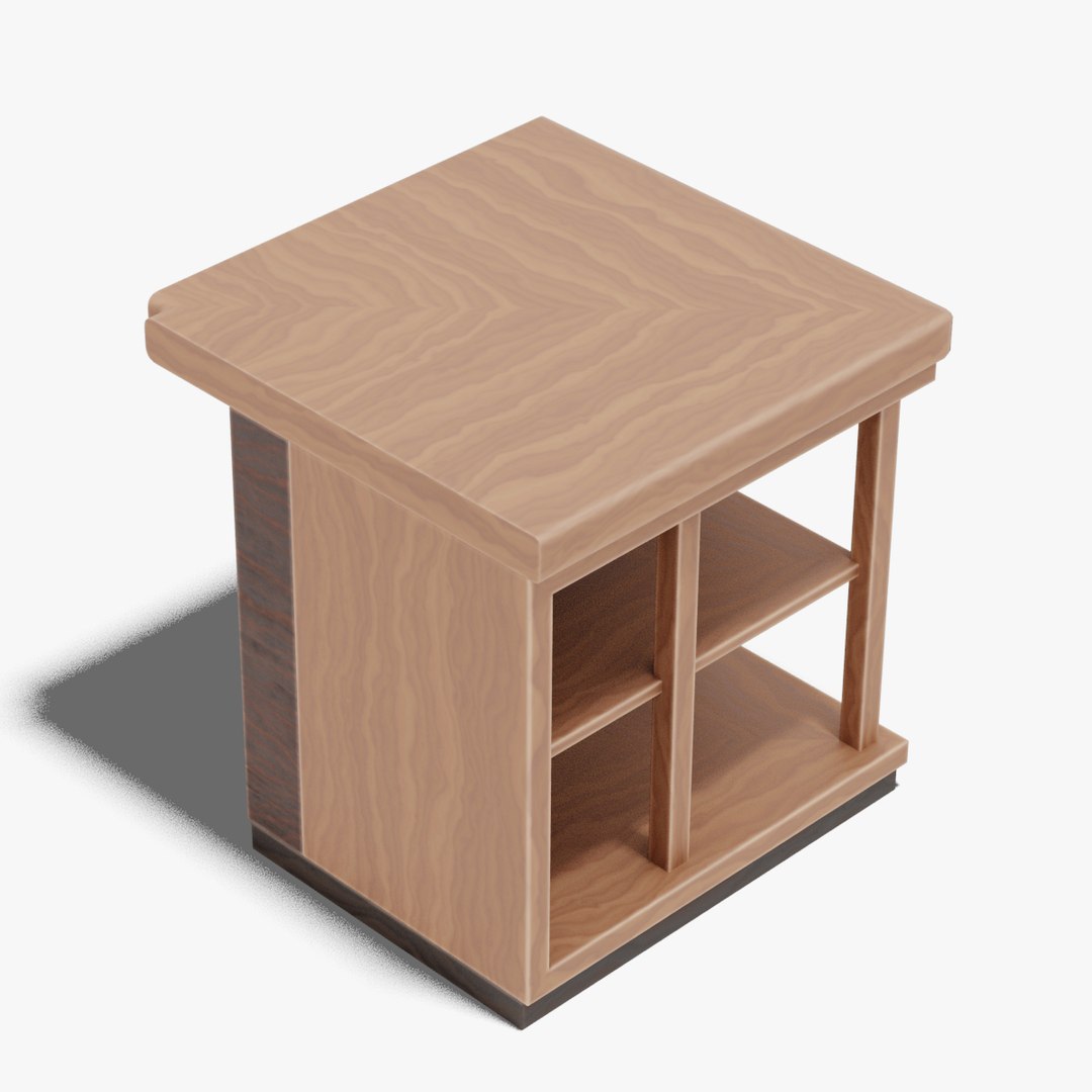 3D Model Japanese Furniture Kit Counter 3 Of 7 Inner Corner