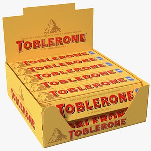 Barre fendue au chocolat blanc Toblerone modèle 3D $24 - .3ds .blend .c4d  .fbx .max .ma .lxo .obj - Free3D