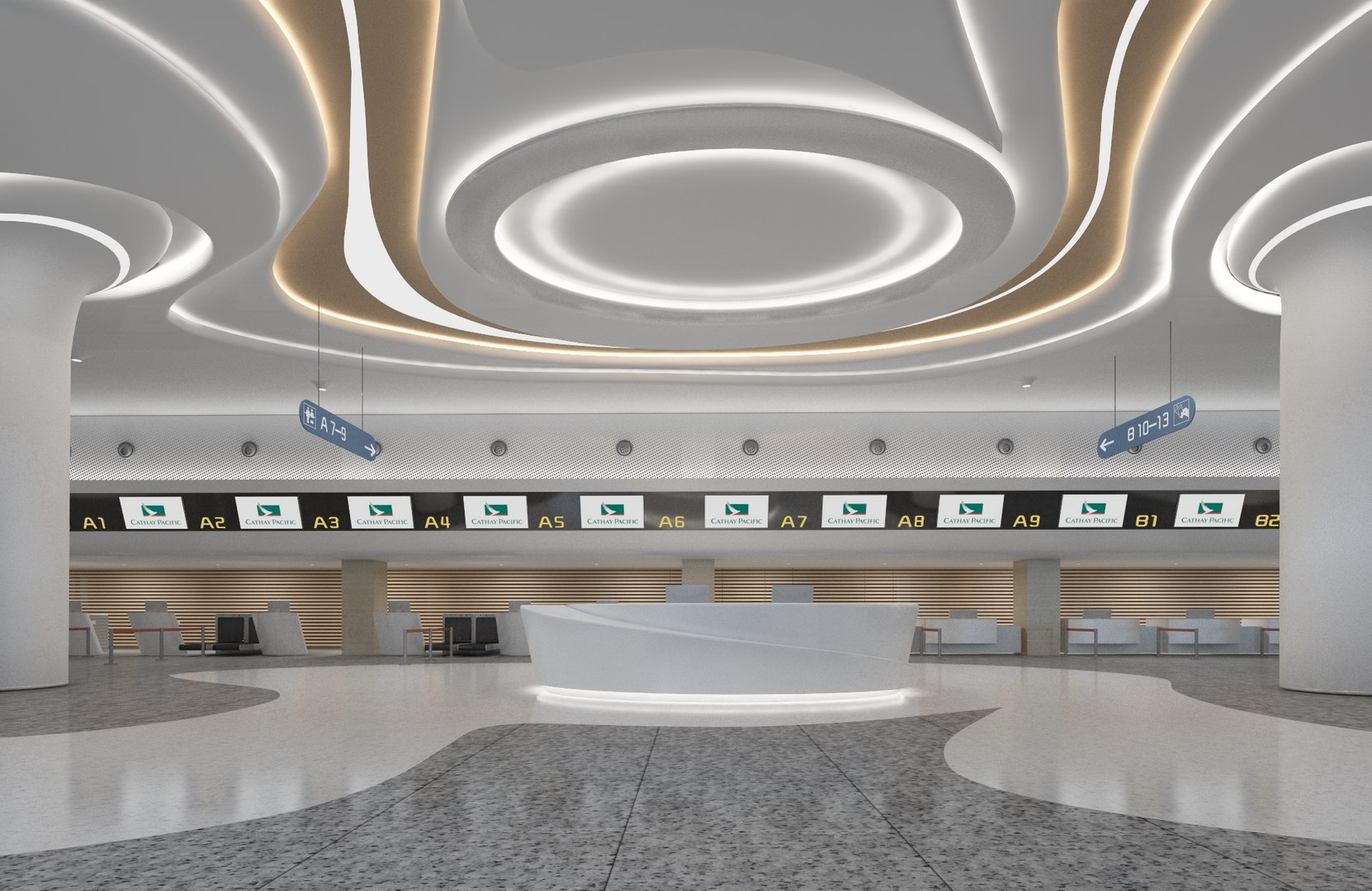 Airport Terminal Interior 02 3D - TurboSquid 2363428