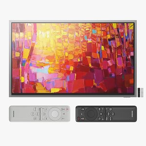 3D model 83 inch metal bezel oled TV