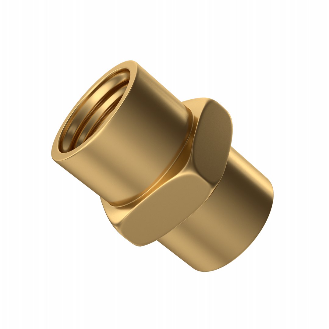 3D Gold Pipe Fitting - TurboSquid 2094132