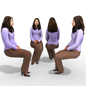 3d Model - Business Female #5a
