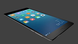 free obj model modern mobile phone