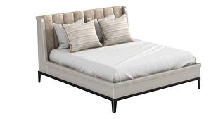 3D Anees upholstery Hamilton channel bed