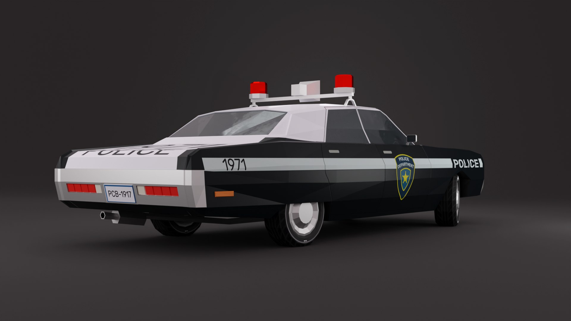 Police Car 1971 NY Low-Poly 3D model https://p.turbosquid.com/ts-thumb/QS/cTAuvz/2D/1971.b/png/1686761317/1920x1080/fit_q87/c2e519343afd93f78197291ad7aad097b5c26a1b/1971.b.jpg
