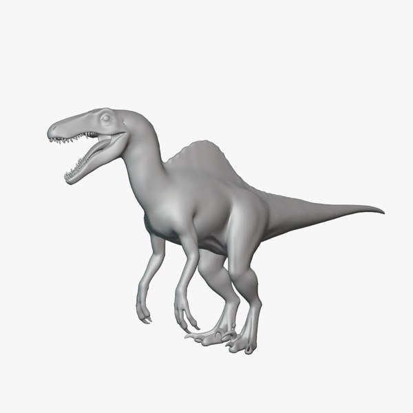 Spinoraptor Basemesh Low Poly 3D model