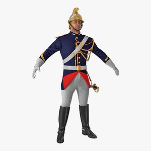 French Republican Guard in Traditional Uniform