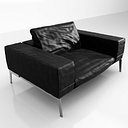 3ds max flexform lifesteel 145 armchair