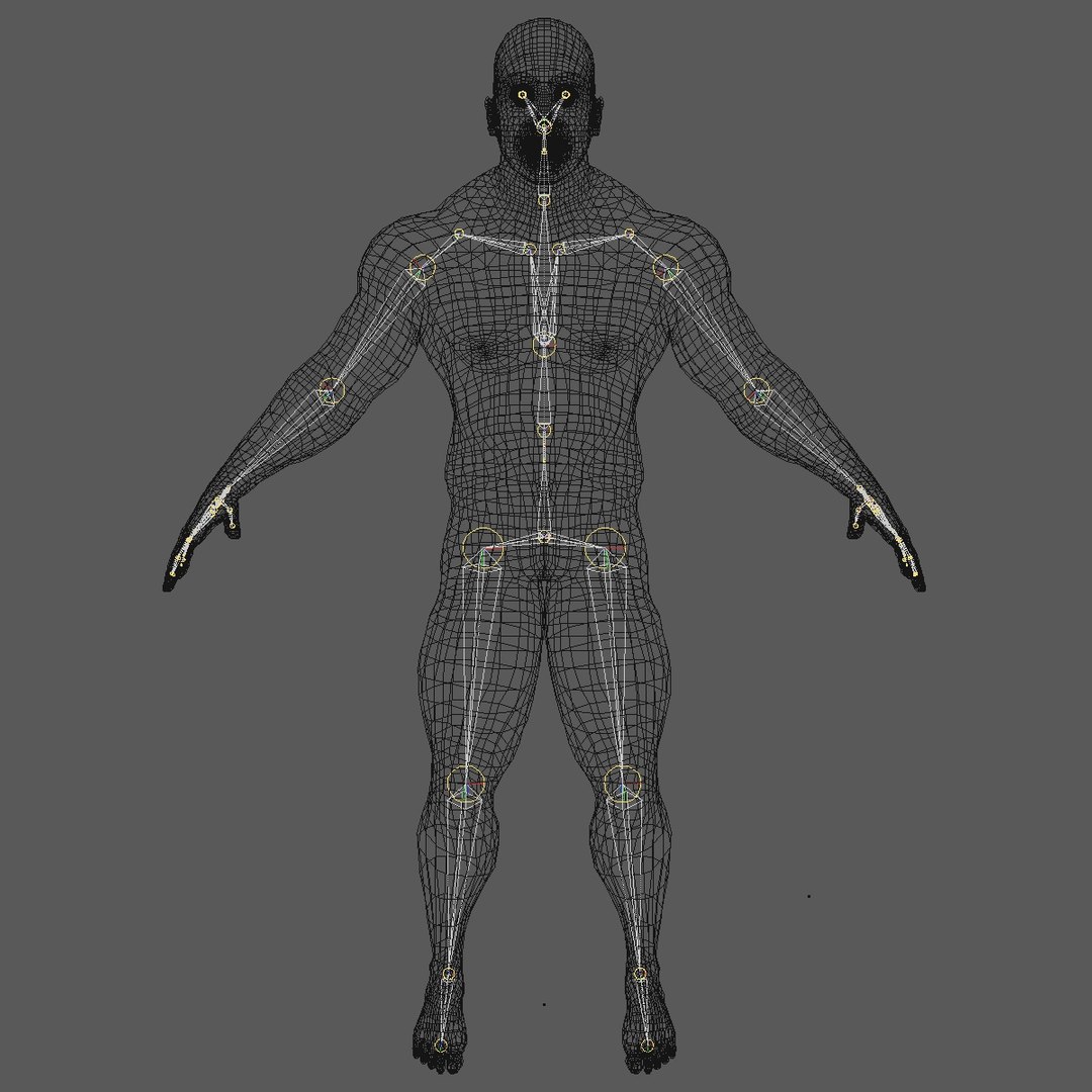 3d Model Realistic Asian Man Rigged
