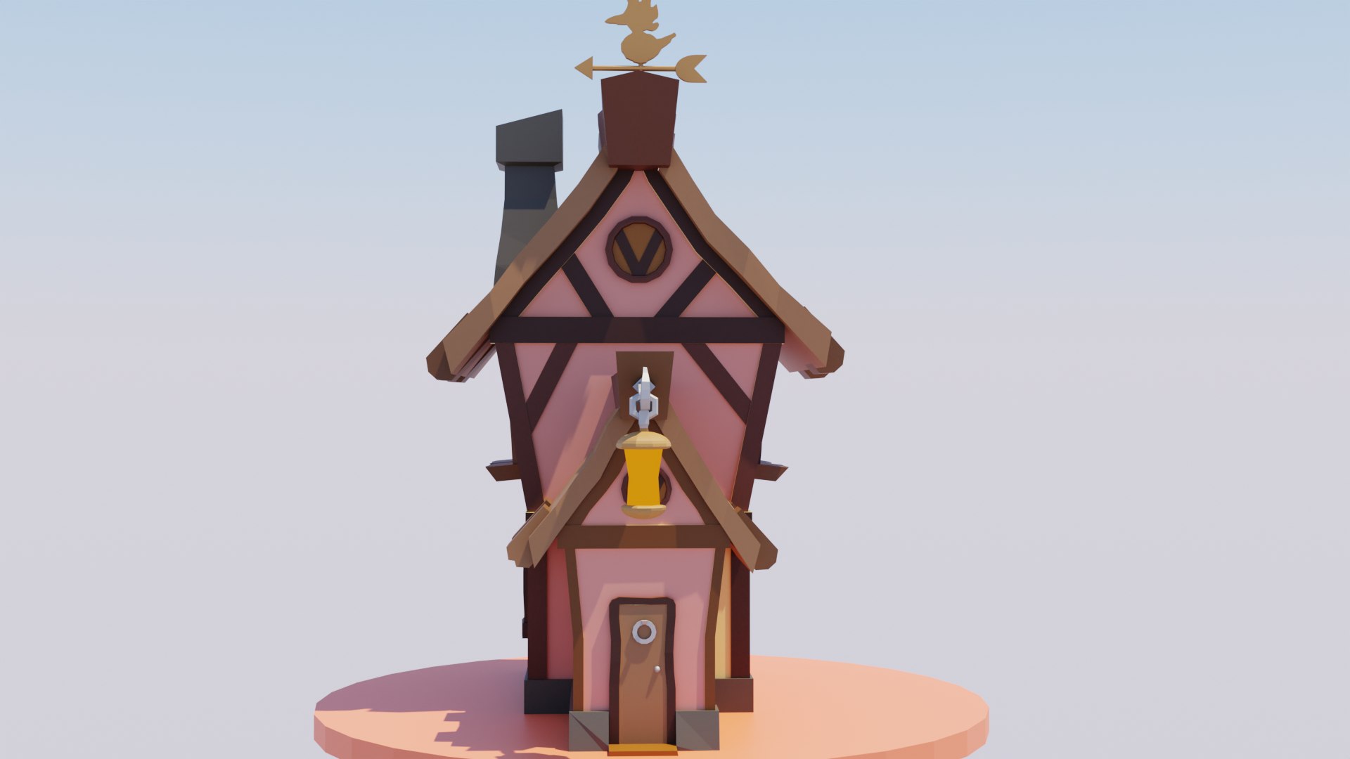 Stylized Fantasy House Low-Poly 3D Model - TurboSquid 1976296