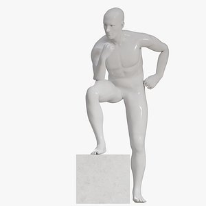 Male mannequin pose 4 PBR