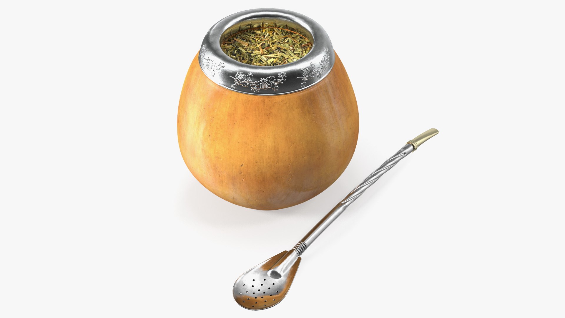 Yerba Mate Orange 3D model preview