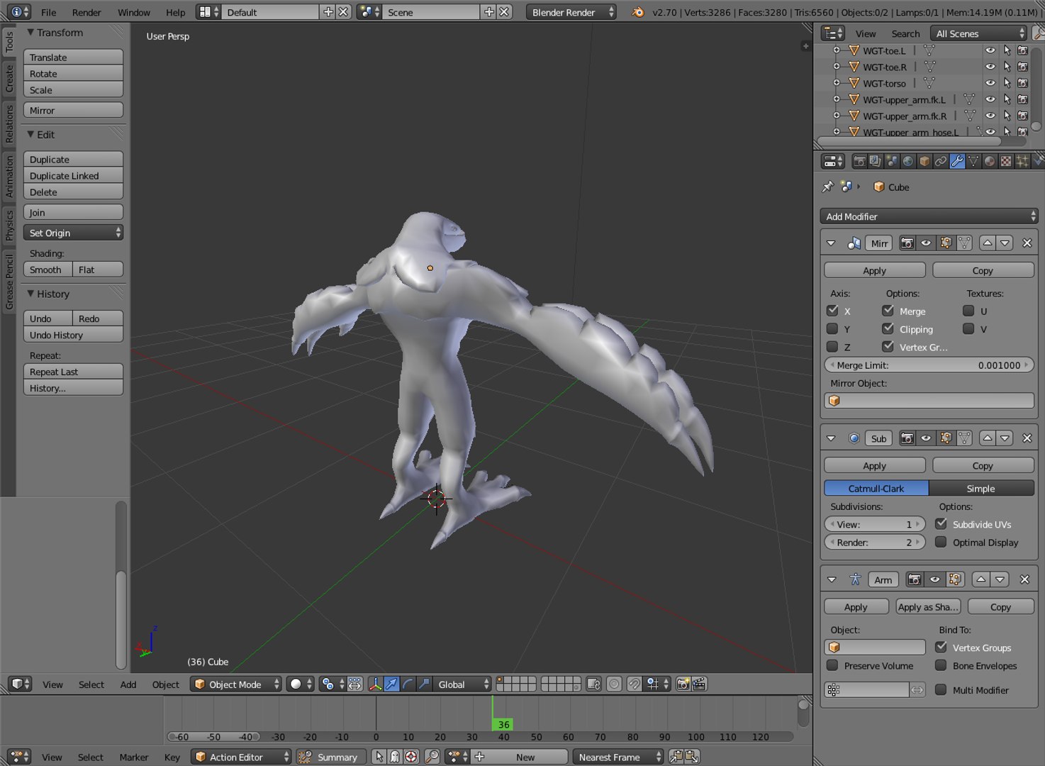 Monster Humanoid Blender Blend Free
