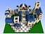 Castillo de ladrillos estilo lego