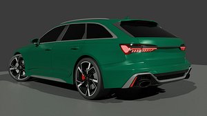 German Performance wagon-Detailed realistic 3d model