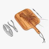 Crawfish Dinner with Seafood Tools