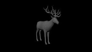 3D model animal deer