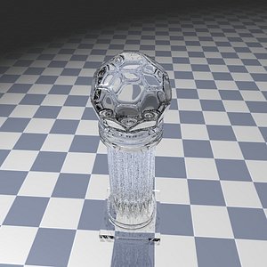 glass football trophy