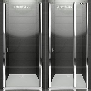 3d model ravak shower doors