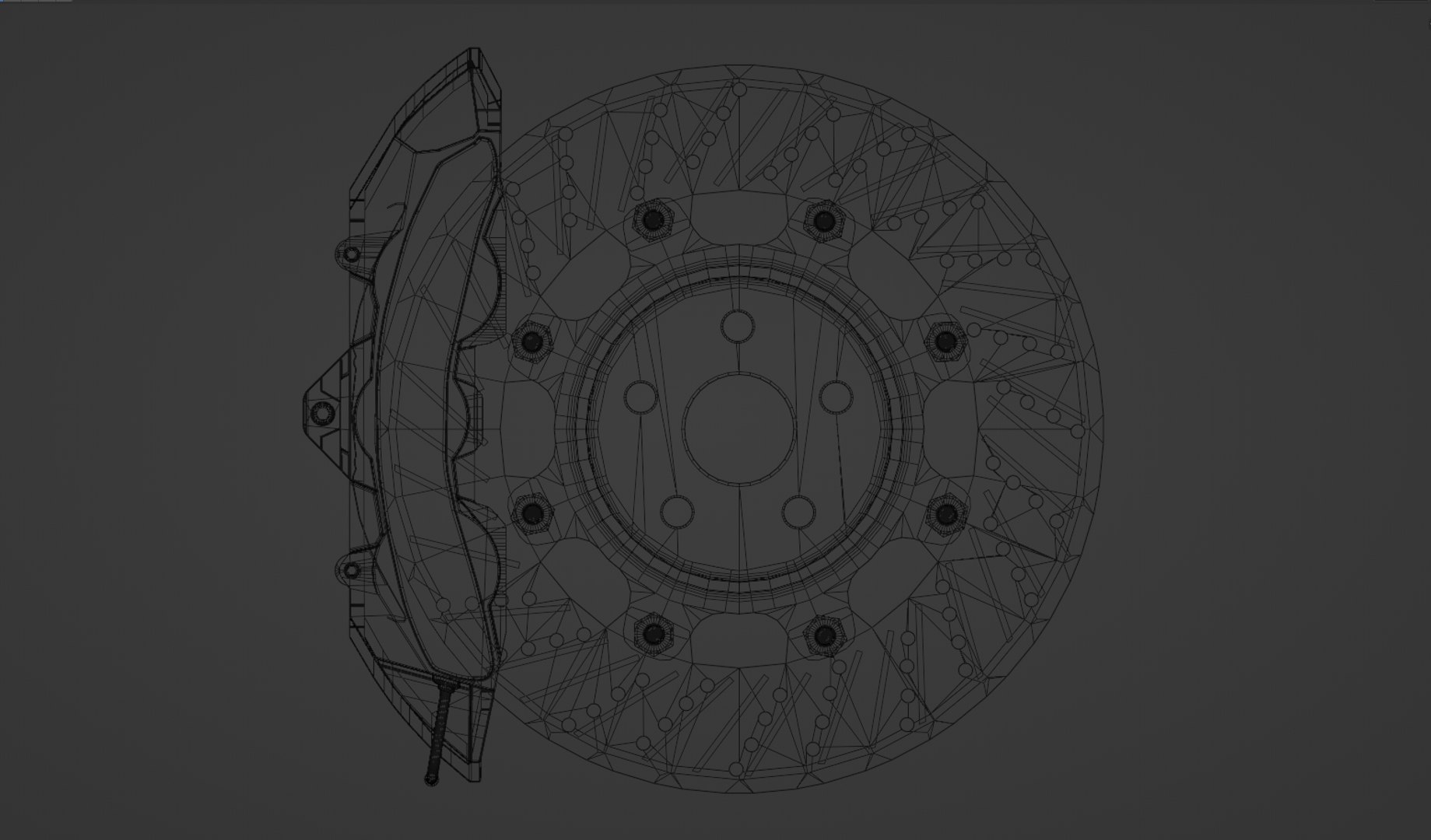 3D Disk Brake model - TurboSquid 1955010