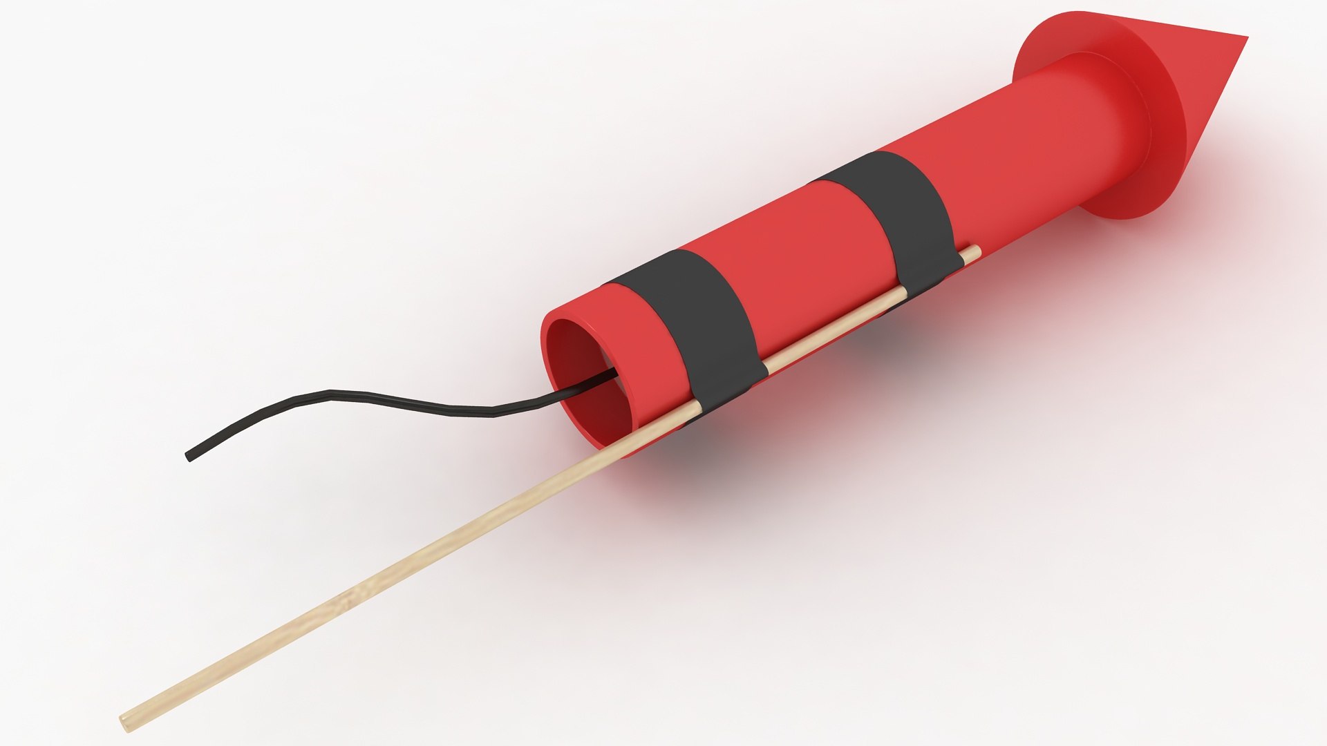 Firework Rocket 3D - TurboSquid 2007691