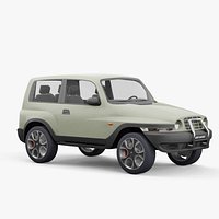 SsangYong Korando 2002 lowpoly
