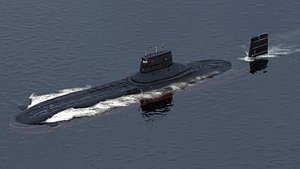 submarine typhoon-class typhoon 3D