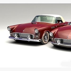 3D thunderbird 1955 model