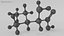 Isoleucine molecule model