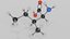 Isoleucine molecule model