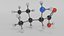 Isoleucine molecule model