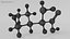 Isoleucine molecule model