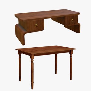 3D Dining Table With Coffee Table